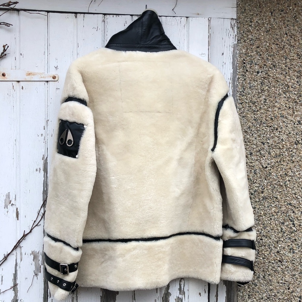 Moose Knuckles Shearling Jacket S Coat Fur NEW - Picture 5 of 14